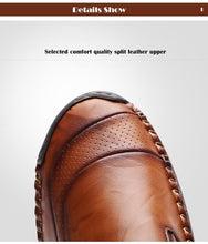 Load image into Gallery viewer, Comfortable Men Casual Shoes Loafers Men Shoes Quality Split Leather Flats Hot Sale Moccasins Size 1 - jnpworldwide