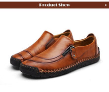 Load image into Gallery viewer, Comfortable Men Casual Shoes Loafers Men Shoes Quality Split Leather Flats Hot Sale Moccasins Size 1 - jnpworldwide