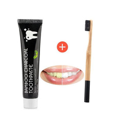 Load image into Gallery viewer, Bamboo Natural Activated Charcoal Teeth Whitening Toothpaste Oral Hygiene Dental FDA CE smile repair - jnpworldwide