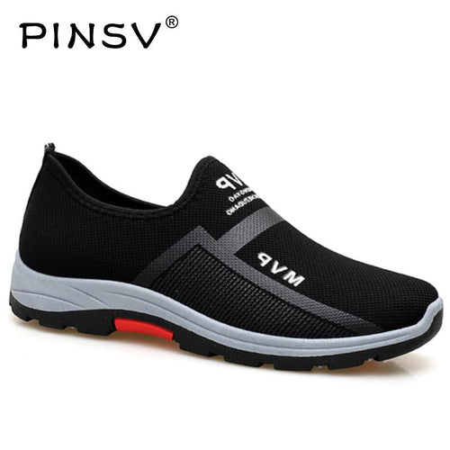 Spring Sneakers Men Casual Shoes Air Mesh Loafers Black Fashion Sneakers Trainers comfortable design - jnpworldwide