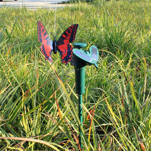 Home Garden Solar Light Simulation Butterfly Solar Power Dancing Flying Simulation Decoration yard - jnpworldwide