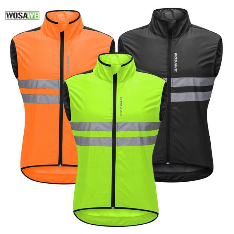 Reflective Vest Windproof Running Safety Motorcycle Cycle MTB Rid Bike Cloth Sleeveless Jacket - jnpworldwide