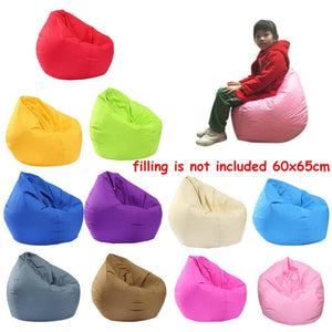 Chair Cover Large Bean bag Waterproof Stuffed Animal Storage Toy Bean Bag Solid Color Oxford - jnpworldwide