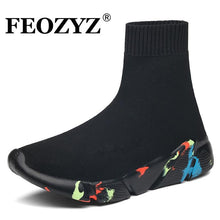 Load image into Gallery viewer, Sneakers Women Men Knit Upper Breathable Sport Shoes Sock Boots High Top Running comfortable flats - jnpworldwide