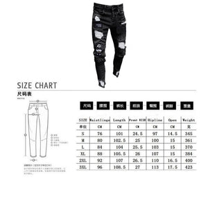 jean star slim pants skinny denim fit regular new stretch super designer many sizes colors men Rip - jnpworldwide