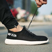 Load image into Gallery viewer, New breathable safety shoes men&#39;s Lightweight summer work sandals Single mesh sneakers comfortable - jnpworldwide