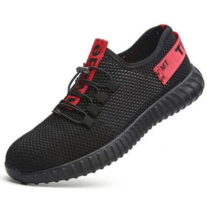 New breathable safety shoes men's Lightweight summer work sandals Single mesh sneakers comfortable - jnpworldwide