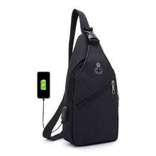 Load image into Gallery viewer, New Men Crossbody Bags Messenger Quality Shoulder Chest USB  Headphone Hole Designer Backpack tote - jnpworldwide