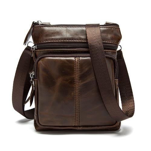 Genuine Leather Bag Crossbody Chest top Designer  fashion Messenger Shoulder tote men new set purses - jnpworldwide