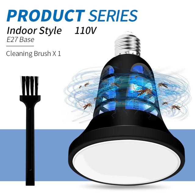 2 in 1 Mosquito Killer Bug E27 9W 15W LED Lamp 220V Bulb Indoor Insect Light Home Night home office - jnpworldwide