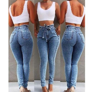 Womens Wais jean star slim pants skinny ripped fit new stretch super designer many sizes Stretch - jnpworldwide