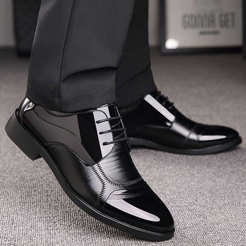 Luxury Business Oxford Leather Shoes Men Breathable Formal Shoes Male Office Wedding Flats Footwear - jnpworldwide