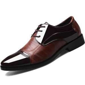 Luxury Business Oxford Leather Shoes Men Breathable Formal Shoes Male Office Wedding Flats Footwear - jnpworldwide