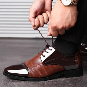 Luxury Business Oxford Leather Shoes Men Breathable Formal Shoes Male Office Wedding Flats Footwear - jnpworldwide