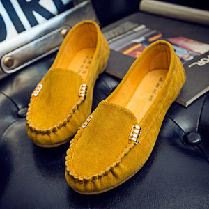 Women Flats shoes Loafers Candy Color Slip Flats Shoes Ballet Comfortable Ladies mens cover pair - jnpworldwide
