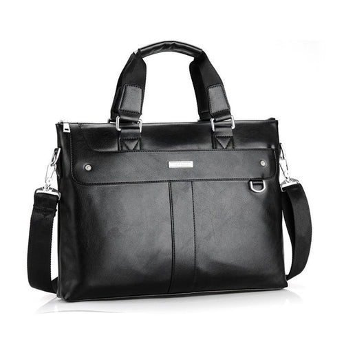 Casual Briefcase Business Shoulder Bag Leather Messenger Computer Laptop Handbag Travel waterproof - jnpworldwide