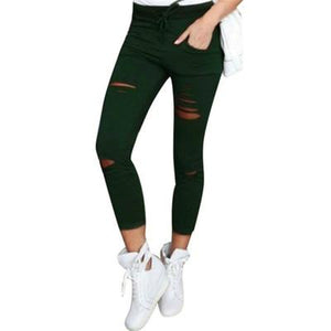 Womens Sexy High Waist jean star slim pants skinny ripped fit new stretch super designer many sizes - jnpworldwide