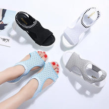 Load image into Gallery viewer, Women Sandals New Female Shoes Summer Wedge Comfortable Sandals Ladies Slip on Flat comfortable us - jnpworldwide