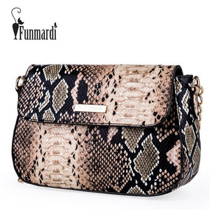 Small Crossbody Bag Women Fashion Snake Leather Shoulder Female Chain Messenger tote Wallet fashion - jnpworldwide