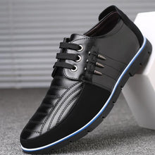 Load image into Gallery viewer, Men genuine leather shoes High Quality Elastic band Fashion design Solid Tenacity Comfortable sizes - jnpworldwide