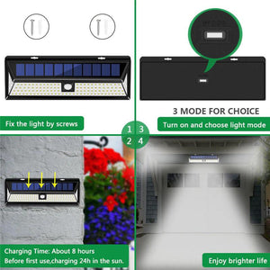 Garden Solar LED Lights Outdoor Lamp Motion Sensor 270 Degree Waterproof Security path landscape us - jnpworldwide