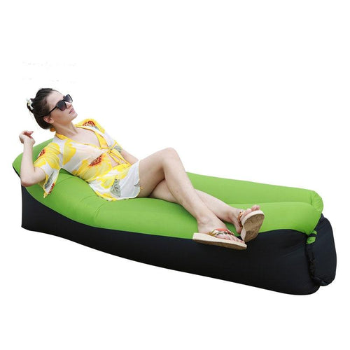 Inflatable Air Sofa Sleeping Bag Outdoor Garden Furniture Beach Lounger Chair Fast Folding Sofa Bed - jnpworldwide