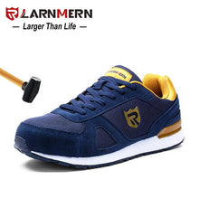 Load image into Gallery viewer, Men Steel Toe Work Safety Shoes Lightweight Breathable Smashing Non Slip Reflective Casual Sneaker - jnpworldwide