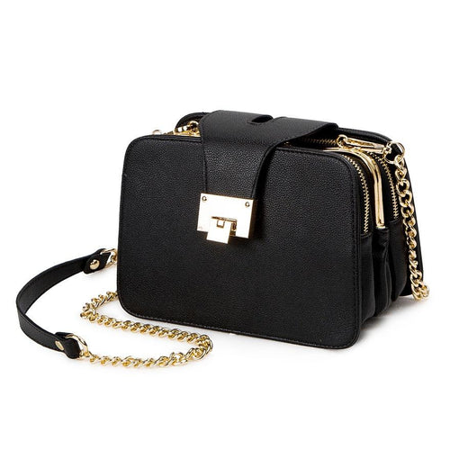 Fashion Women Shoulder Bag Chain Strap Flap Designer Handbags Clutch Ladies Messenger Metal Buckle 1 - jnpworldwide