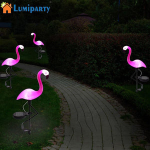 LED Solar Garden Light Simulated Flamingo Lawn Lamp Waterproof Outdoor For Garden Decor landscape - jnpworldwide