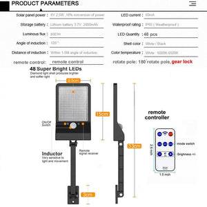 solar light led sensor power remove lamp motion control outdoor garden path landscape waterproof us - jnpworldwide