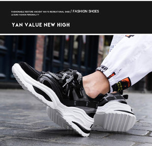 Vintage Sneakers Men Breathable Mesh Casual Shoes Men Comfortable Fashion Tennis Sneakers flats hot - jnpworldwide