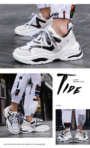 Vintage Sneakers Men Breathable Mesh Casual Shoes Men Comfortable Fashion Tennis Sneakers flats hot - jnpworldwide