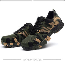 Load image into Gallery viewer, Shoes Safety New Plus Size Outdoor Steel Toe Cap Protective Men Work Breathable flats comfortable - jnpworldwide