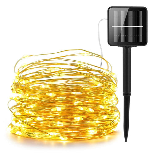 LED Outdoor Solar Lamp String Lights Fairy Holiday Christmas Party Garland Garden Waterproof wall - jnpworldwide