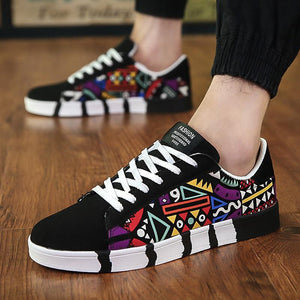 Men Shoes Casual Canvas Fashion Lightweight Lace Up Sneakers Summer Breathable Flats Male Footwear - jnpworldwide