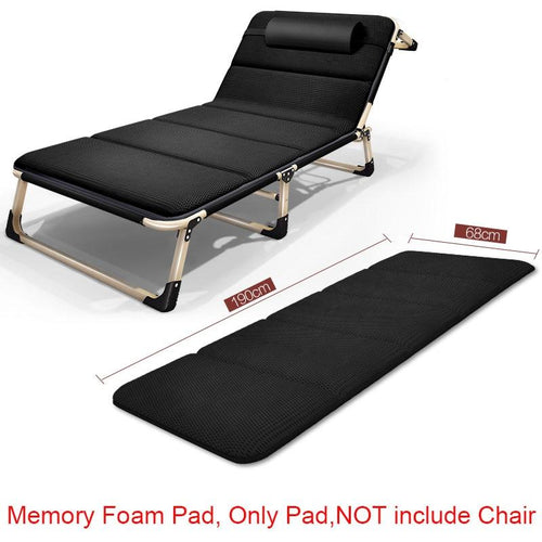 Noon Rest Folding Pad For Chair Portable Soft Padding Foam Cushion Chaise Lounge Widening Foldable a - jnpworldwide