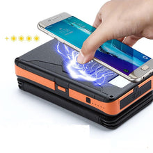 Load image into Gallery viewer, Solar Power Bank Outdoor Fold Waterproof Solar Charger Portable Qi Wireless LED 20000mAh for Phones - jnpworldwide