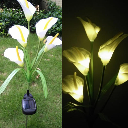 solar light led sensor power Flower remove lamp motion outdoor garden path landscape waterproof a - jnpworldwide