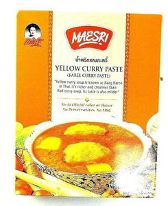 Authentic Thai cuisine Yellow curry paste soup cook  mix meat vegetable spices Herb food sale shop - jnpworldwide