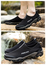 Load image into Gallery viewer, Mesh Shoes Men Sneakers Black Casual Men Loafers Outdoor Slip On Sneakers Men Water Male Footwear - jnpworldwide