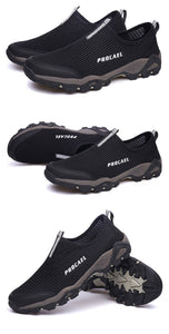 Mesh Shoes Men Sneakers Black Casual Men Loafers Outdoor Slip On Sneakers Men Water Male Footwear - jnpworldwide